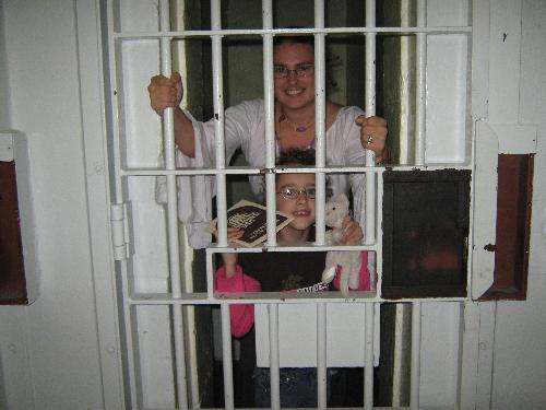 us at jail - me and my daughter at jail