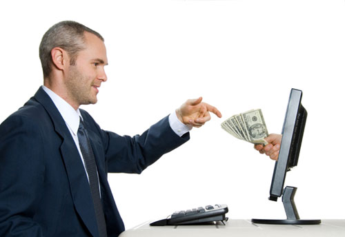 Earn Money - The photo says that we can earn a lot from internet.