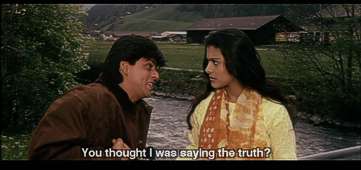 DDLJ Scene - This is time when SRK feels he is in love..
