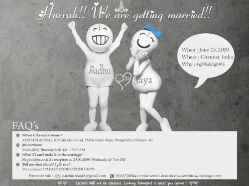 funny invitation - zoozoo wedding invitation