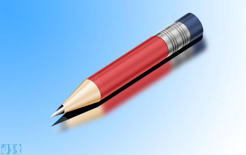 3d pencil - done in photoshop