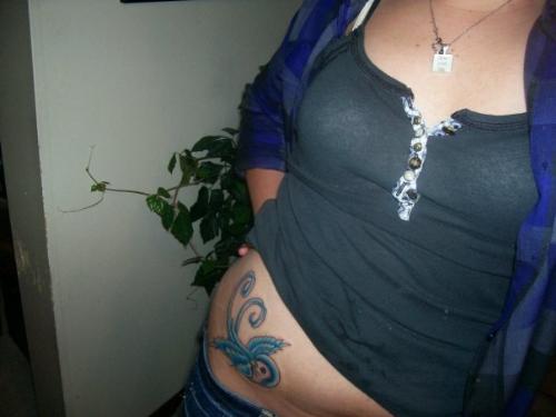 My first tattoo - It's a blue sparrow, and it's my first tattoo. I'm in love with it and am so excited to get another!