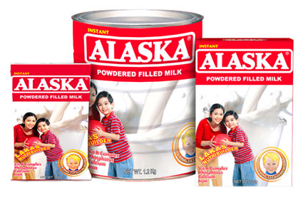 alaska powdered filled milk - alaka powdered milk has higher percentage of protien and carbs