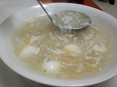 Nido Soup - The Nido soup is made from edible bird nests that are very common in an island here in the Philippines namely El Nido, Palawan. This soup is usually found in Chinese Restaurants. I can't really describe its taste but it is very delicious especially if it comes with an egg in it.:)