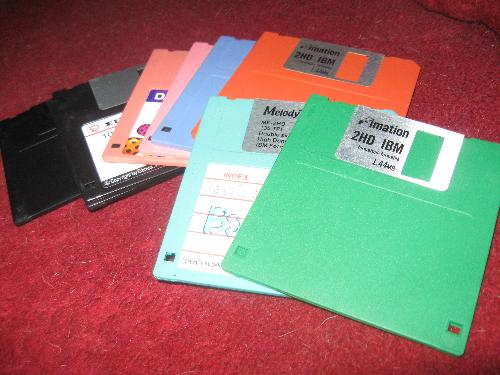 floppy disks - we still use floppy disks to retrieve old files