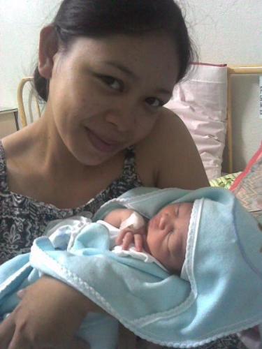 the first time I held my baby - the first time i held my baby after i went out of the delevery room. she was just 5lb and so tiny... I was so scared I might be holding her in a wrong way.