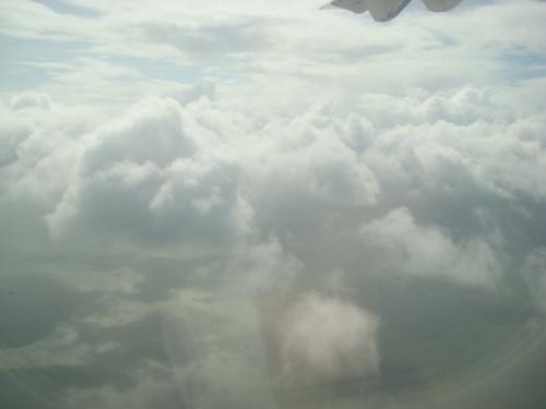 Above the Clouds - This is actually my first time to fly! It was so scary and exciting at the same time. We went to Boracay during our anniversary and it was wonderful! I was a little scared because there were rainshowers at that time. I wa holding my partner's hand so tight especially during take off and landing. But now, Im excited to fly again. Hopefully to get over my fear =)