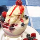 decorating ice cream  - home-made ice cream more appealing when decorating by kids.