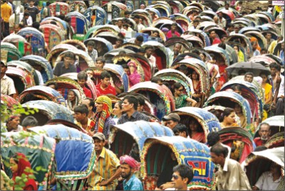 rickshaw - dhaka is the city of rickshaw