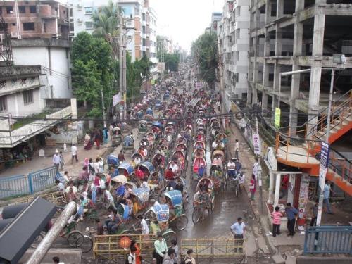 traffic jam - traffic jam for rickshaw