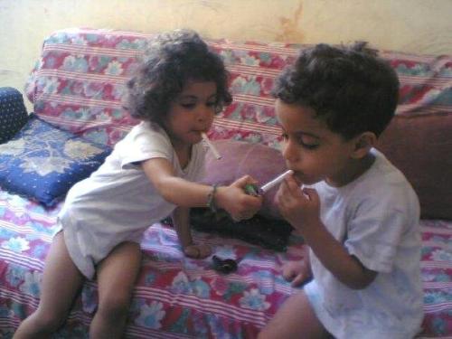 Helping Hands - this is called love between brother and sister..:)