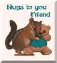 Hug for friend - two friends sharing a hug
