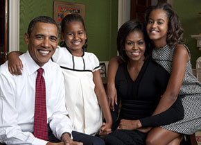 the first family - white house release official Obama family photo..