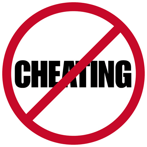 cheating icon - no cheaters here