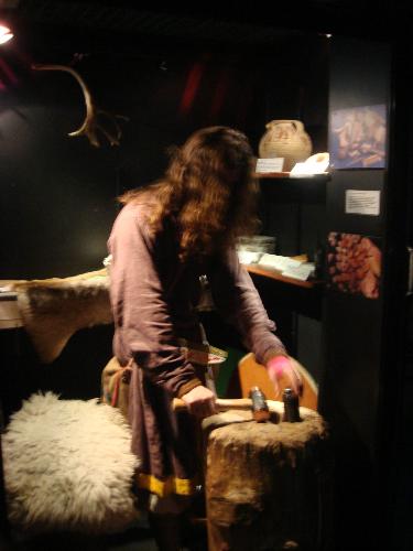 Jorvik Viking Centre view - In the Exhibition Hall you can get a big picture of Viking life, death, disease and battle, etc. There are many interactive displays for you such as talking with Viking people, trying on a Viking helmet or having your own replica coin struck by a Viking coin merchant.