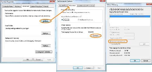 Virtual Memory Settings - How to change Virtual Memory Setting