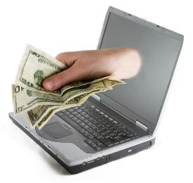 make money online  - the photo explains how you can be making money from your computer just by sitting at home