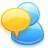 message - talk to friend.