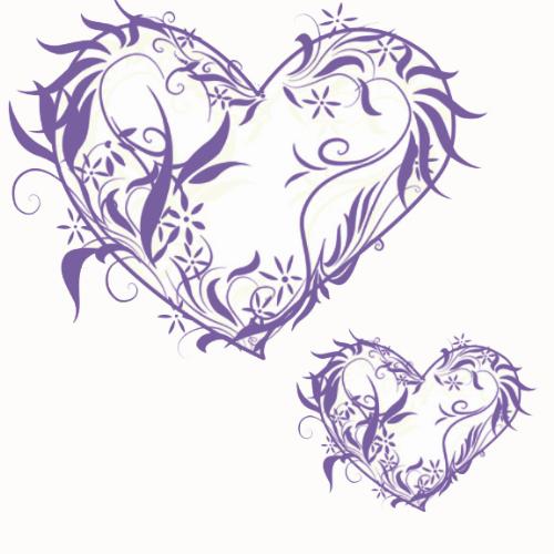 Swirl Hearts - Beautiful swirled, floral heart made in photoshop.