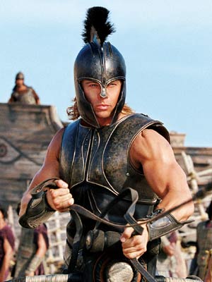troy - brad pitt in the movie troy