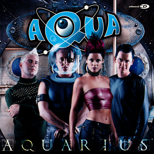 Aqua's Aquarius CD Cover - The members of the band Aqua on the cover of their second CD, Aquarius.