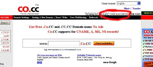 Free domain - Free domain from co.cc