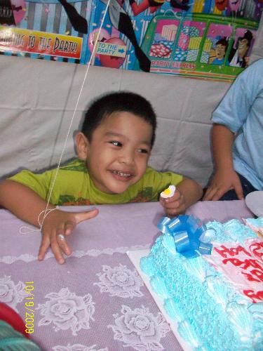 being happy - happy child on his birthday
