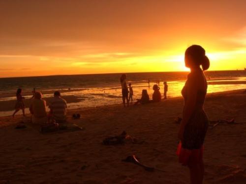 beach  - This photo is taken in one of the most famous beach on Earth, BORACAY ISLAND. Nice sunset, cool people..