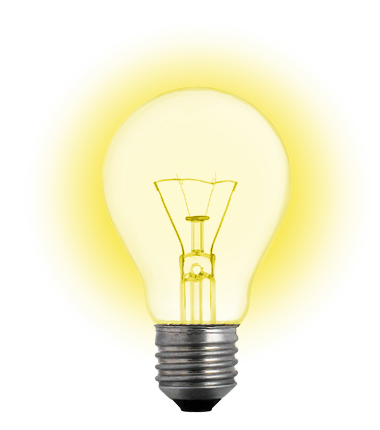 light bulb - light bulb means a new idea is out