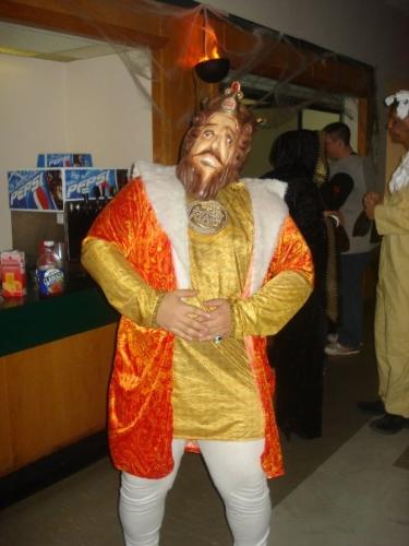 Burger King King  - A picture of a friends halloween costume.