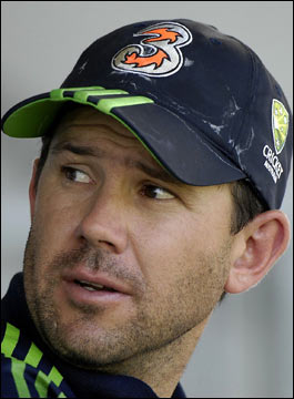 Ponting - Aussie skipper - Ponting - Aussies caption