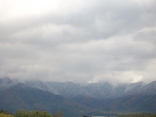snow topped mountains - I took this picture a couple of weeks ago when I was cruising through the mountains.