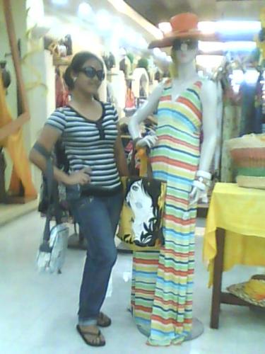 who's more beautiful? - Jk taking a pose beside a mannequin....who's more beautiful do u think?