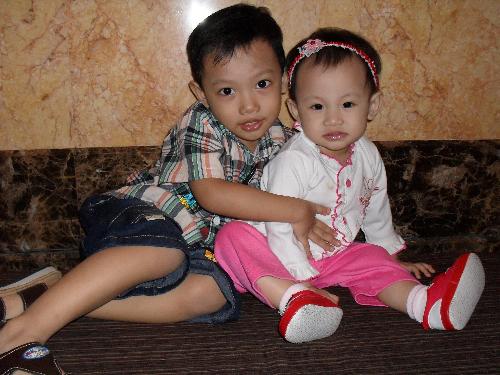 The Cutest of All - Posing at the hotel's lobby after breaking fast for Ramadhan 2009