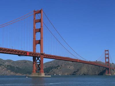 California - California State Main Golden Gate bridge