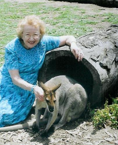 With a Roo - At Lone Pine Sanctuary