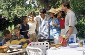 Relationships - This group is getting entertained to a barbaque session a nice way to spend time together