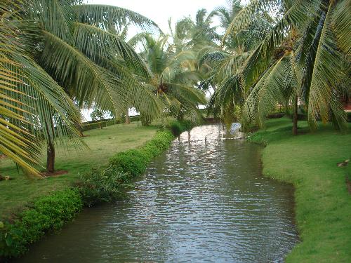 water way - The water way in an Indian resort