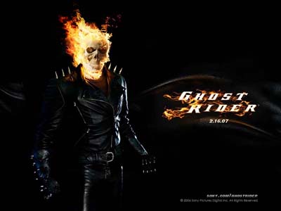 movies - a still frm the movie ghost rider..!