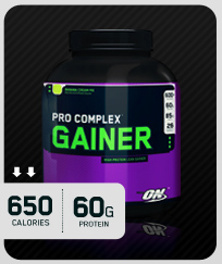 pro-complex gainer by ON - 60grams protien/scoop