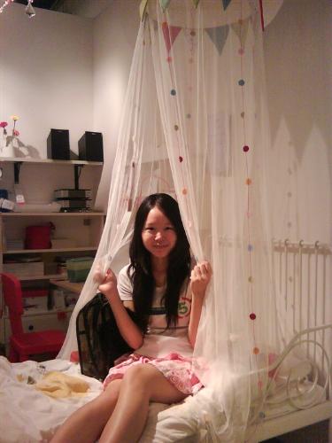 in ikea - i think the light is just right~~soft and smooth,,luv this pic~@