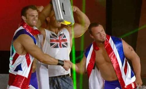 British Invasion - The current TNA Tag Champs. Doug Williams + Brutus Magnus with Rob Terry.