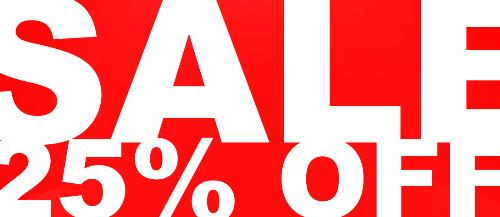 Sale - Buy now! We're having a sale!