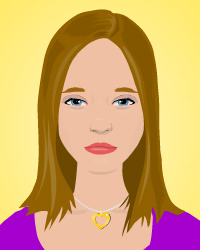 Cartoon Me - Just a blah cartoon of myself. Yes, I am usually that mopey looking.
