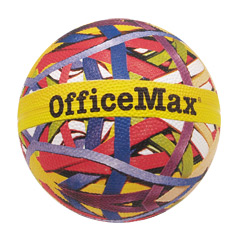 OfficeMax - OfficeMax rubberband ball logo.