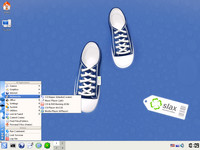 Salx - Screenshot of slax desktop