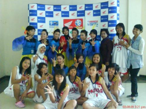 my DBL's team - We compete in DBL(Deteksi Basketball League). That is the biggest basketball competition level high school in my province. DBL cooperation with NBA. That is unforgettable memories.