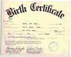 Birth Certificate - write a letter asking for the Birth Certificate.