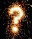 questions & answers - a question mark made of crackers
