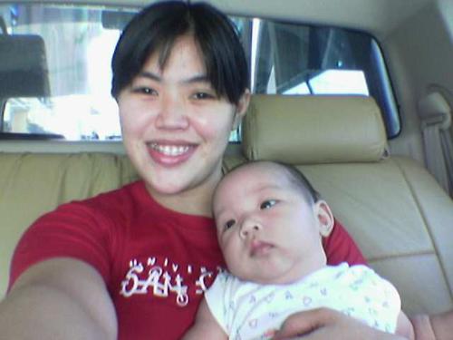 me n my son - we went for a road trip..hehe